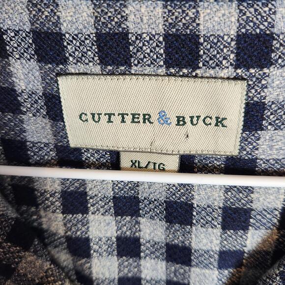 Cutter And Buck Short Sleeve Button Down‎ Checked Shirt Size XL - Picture 5 of 8